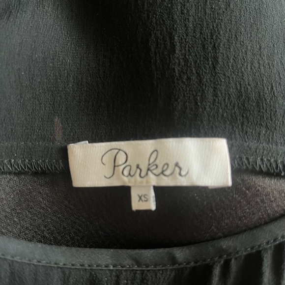 Black Parker Sleeveless Blouse With White Stripe - Picture 4 of 4